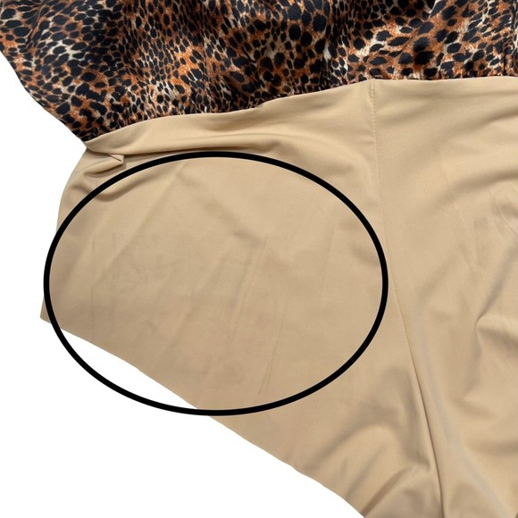 NWT L’AGENCE Women's XS Mariela Racer Bodysuit Animal Print - Picture 12 of 14